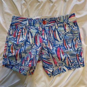 Lilly Pulitzer Red Right Return Callahan Shorts